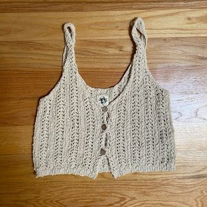 Free people sweater tank top size S